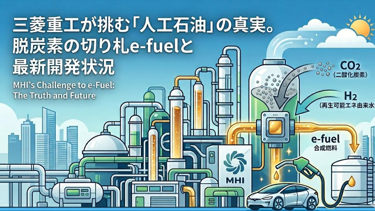 三菱重工が挑む「人工石油」の真実。脱炭素の切り札e-fuelと最新開発状況